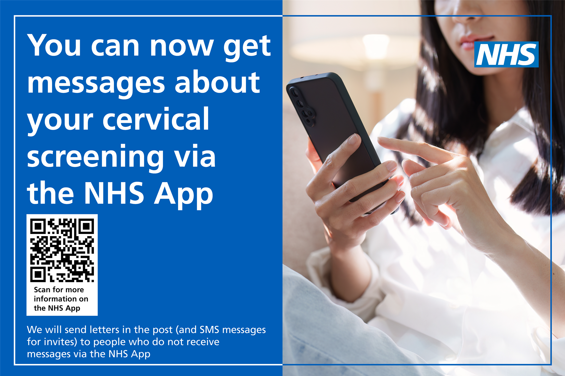 You can now get messages about your cervical screening via the NHS App