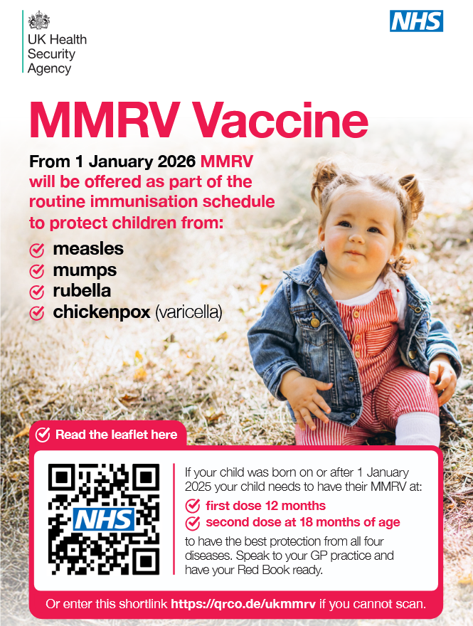 MMRV vaccine poster