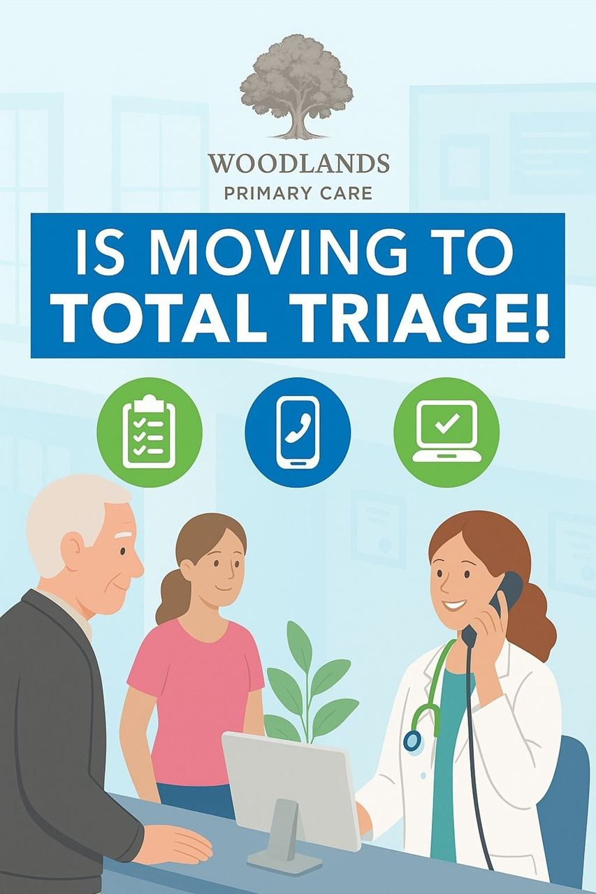 Woodlands Primary Care is moving to Total Triage!