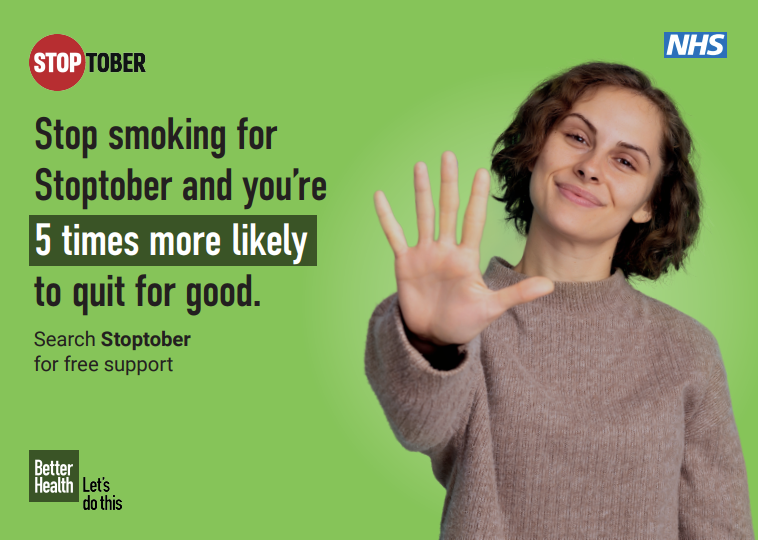 Stop smoking for stoptober and you're five times more likely to quit for good