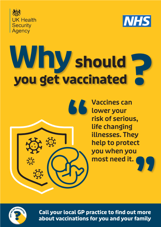 Why should you get vaccinated? Poster.