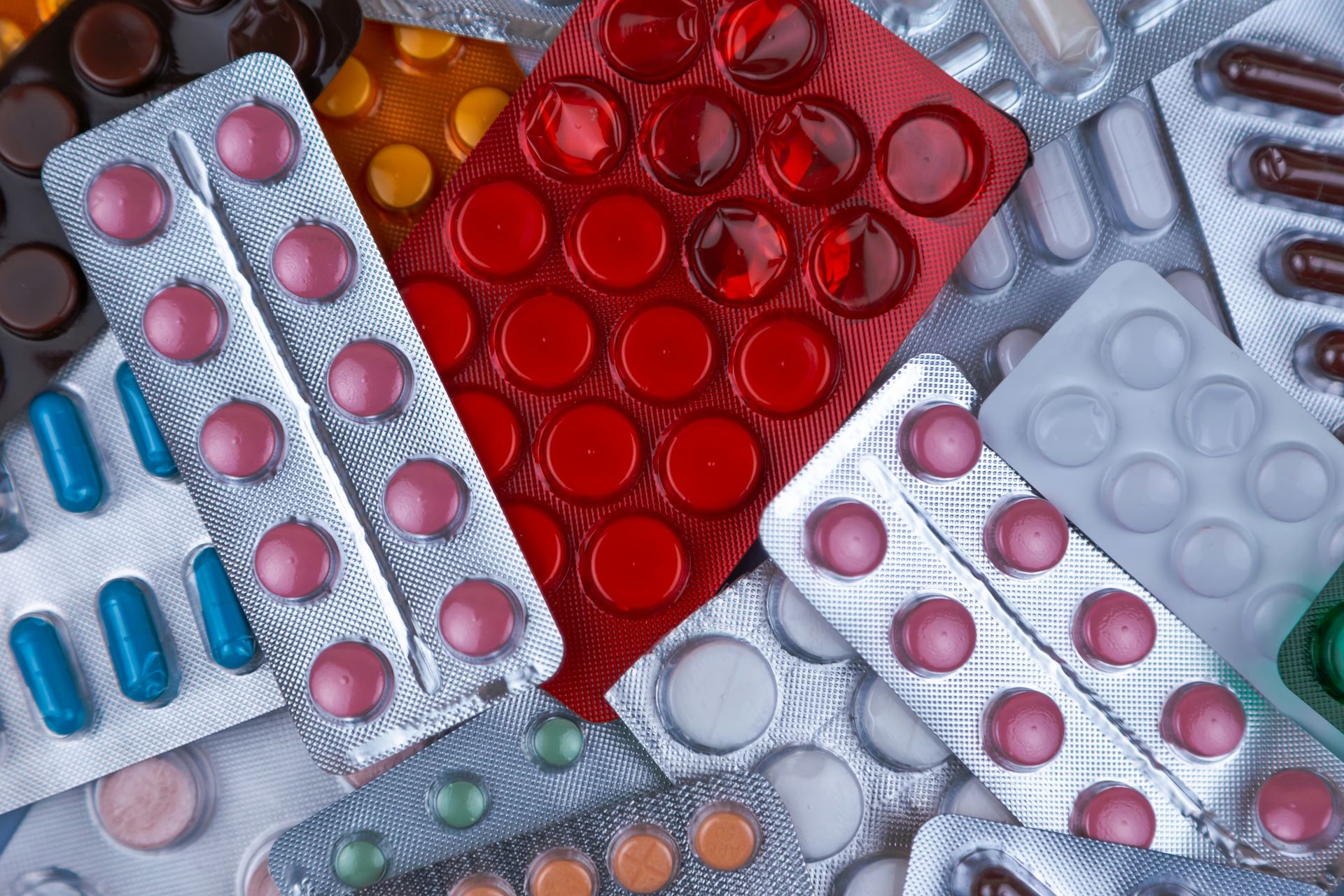 A selection of medication in packets